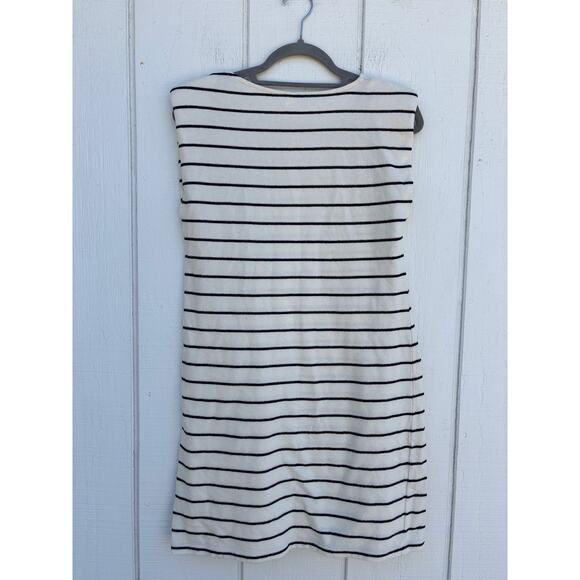 Daily Practice by Anthropologie Striped Mini Shift Dress, Cotton, Sleeveless, XS - Picture 2 of 5